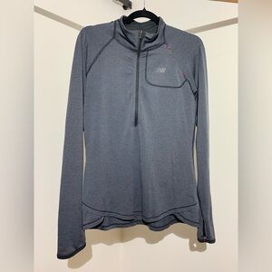 New Balance Gray Long Sleeve Athletic Top